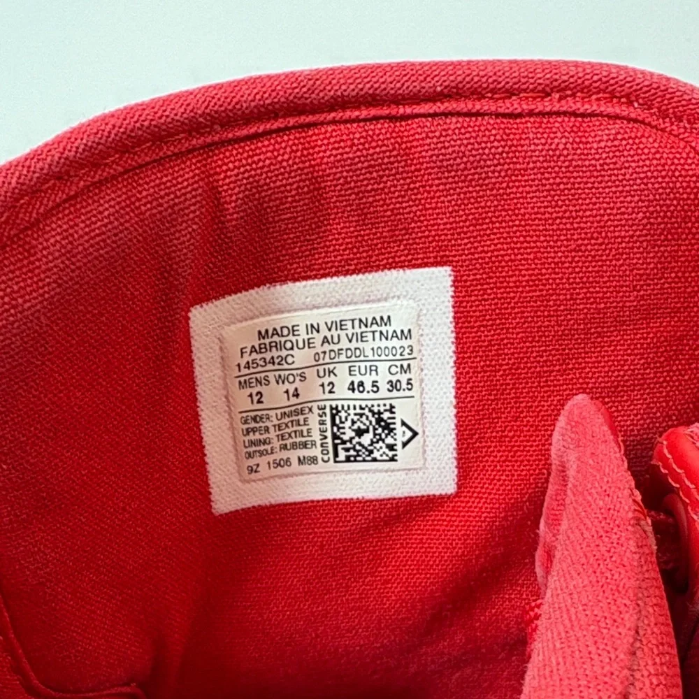 Converse All Star Bold Red High-Tops - Picture 3 of 8